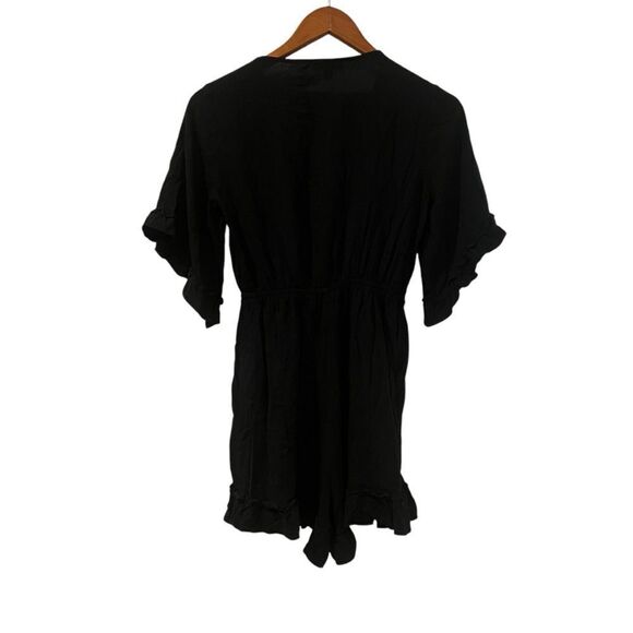 Express black tie front romper. Size xs - Picture 5 of 6